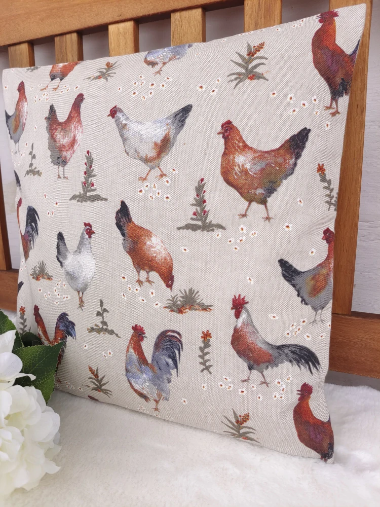 Povlak na polštář 40 x 40 cm – Velikonoční kohoutci | Ruční výroba