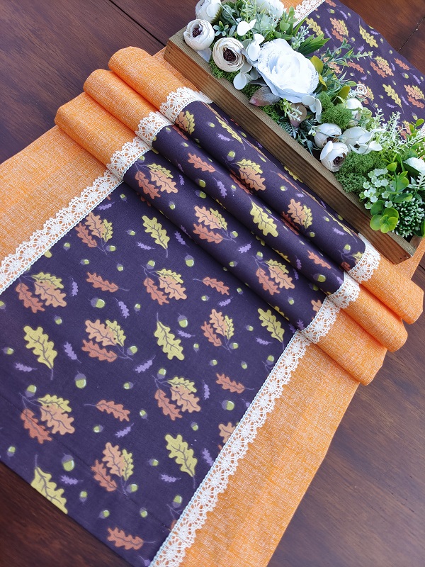 Běhoun - podzimní listí s oranžovou