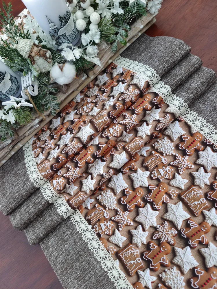 Běhoun vánoční - vánoční perníčky v kombinaci s hnědou