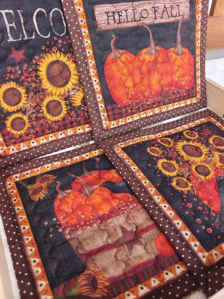 Podkafíčka - sada 4 kusy - podzimní Halloween