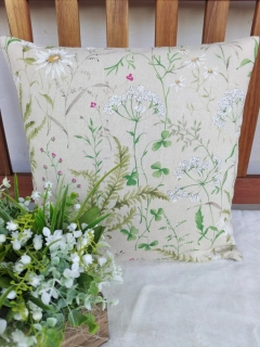 Povlak na polštář 40 x 40 cm – Luční kvítí | Ruční výroba