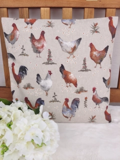 Povlak na polštář 40 x 40 cm – Velikonoční kohoutci | Ruční výroba