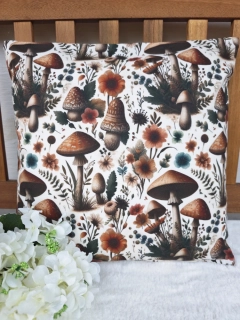 Povlak na polštář 40 x 40 cm – podzimní houbaření